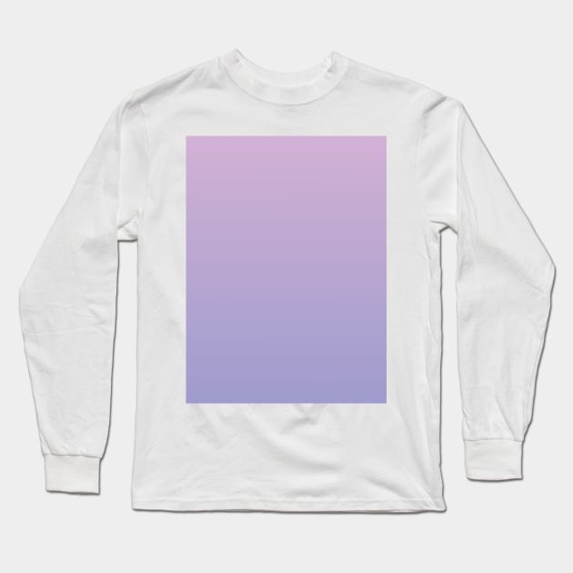 Lavender to Wisteria Purple Ombre Fade Sunset Gradient Long Sleeve T-Shirt by squeakyricardo